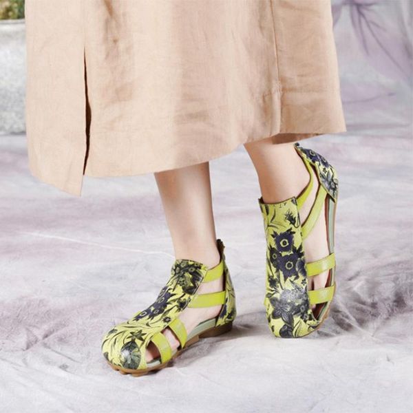 women natural cow leather flat with zipper sandals rome gladiator green print flowers shoes for heel quality platform 2021, Black
women natural cow leather flat with zipper sandals rome gladiator green print flowers shoes for heel quality platform 2021, Black