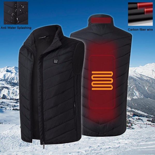 man safely usb electric heated vest women winter thermal waistcoat outdoor sports sleeveless jacket charging cloth men's vests, Black;white
man safely usb electric heated vest women winter thermal waistcoat outdoor sports sleeveless jacket charging cloth men's vests, Black;white