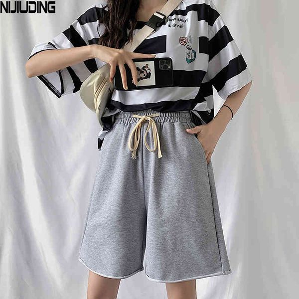 women summer sprorts shorts cotton high waist wide leg pant front pleated plus size 3xl female student girl casual outfit 210514, White;black
women summer sprorts shorts cotton high waist wide leg pant front pleated plus size 3xl female student girl casual outfit 210514, White;black