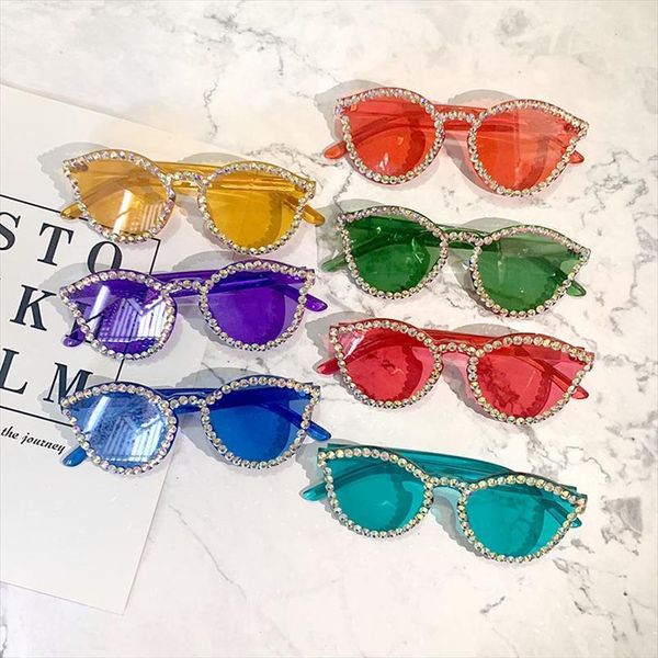 cat eye sunglasses women rimless vintage rhinestone sun glasses female lady candy color eyewear shades for uv400, White;black
cat eye sunglasses women rimless vintage rhinestone sun glasses female lady candy color eyewear shades for uv400, White;black