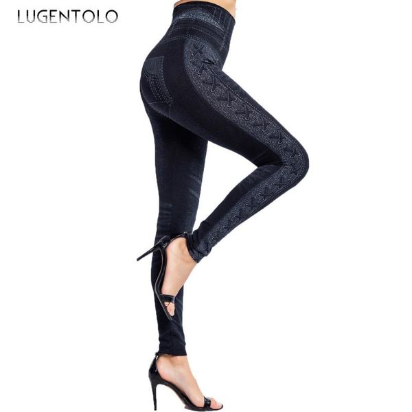 women's leggings skinny women high waist side printed thin tight raising capris female casual long lugentolo, Black
women's leggings skinny women high waist side printed thin tight raising capris female casual long lugentolo, Black