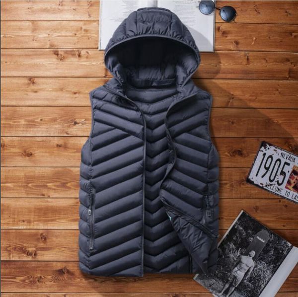 men's vests 2021 mens winter vest down cotton men casual waistcoat sleeveless jackets hooded hat detachable, Black;white
men's vests 2021 mens winter vest down cotton men casual waistcoat sleeveless jackets hooded hat detachable, Black;white