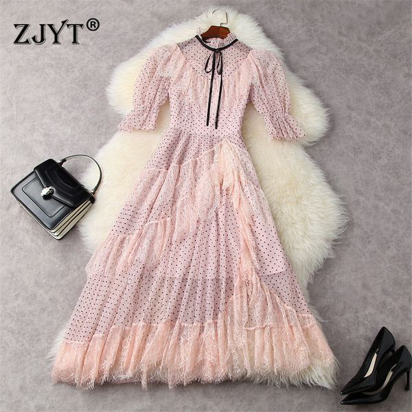 two piece dress fashion runway summer polka dot asymmetrical lace mesh dress up spring ruffle robes elegant woman party wrxe, White
two piece dress fashion runway summer polka dot asymmetrical lace mesh dress up spring ruffle robes elegant woman party wrxe, White