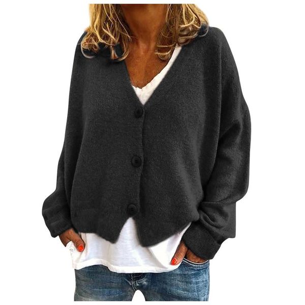 women's jackets women sweaters cardigan solid candy color autumn winter long sleeve for outwear knitted coat, Black;brown
women's jackets women sweaters cardigan solid candy color autumn winter long sleeve for outwear knitted coat, Black;brown