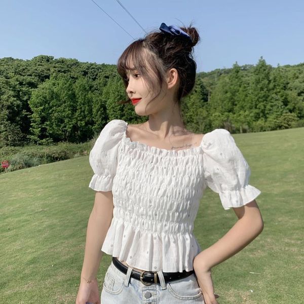 women's blouses & shirts women blouse shirt white puff sleeve summer square collar blusas ropa de mujer
women's blouses & shirts women blouse shirt white puff sleeve summer square collar blusas ropa de mujer