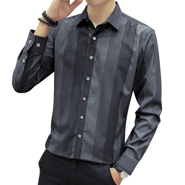 men's casual shirts qj cinga grey striped shirt men single breasted lapel blue white black green camisa large size chemise 5xl
men's casual shirts qj cinga grey striped shirt men single breasted lapel blue white black green camisa large size chemise 5xl