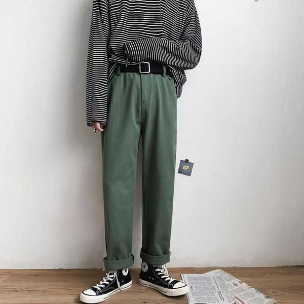 / men's wear 2021 vitnage loose trousers solid color all-match casual pants fashion straight male's bottoms 9y3119, Black
/ men's wear 2021 vitnage loose trousers solid color all-match casual pants fashion straight male's bottoms 9y3119, Black