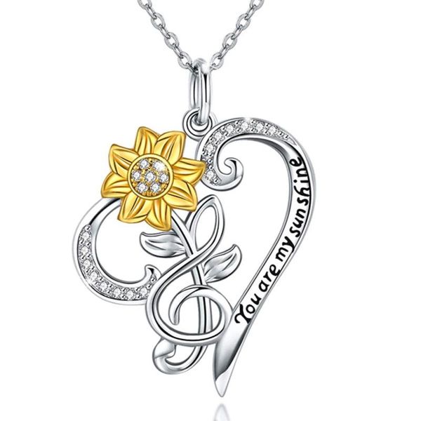 pendant necklaces you are my sunshine necklace for women sunflower heart statement white gold color bridal wedding jewelry gifts, Silver
pendant necklaces you are my sunshine necklace for women sunflower heart statement white gold color bridal wedding jewelry gifts, Silver
