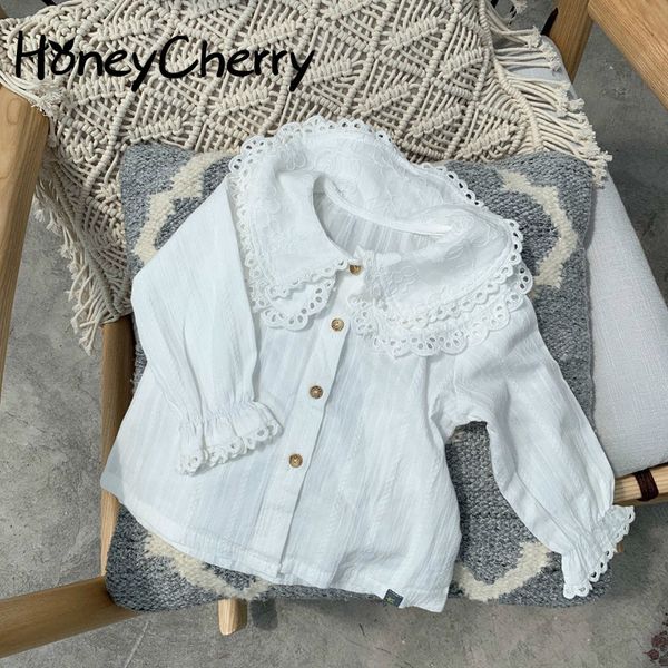 spring white blouse girls cotton princess shirt lace sleeve lapel long-sleeved girls 210515, White;black
spring white blouse girls cotton princess shirt lace sleeve lapel long-sleeved girls 210515, White;black