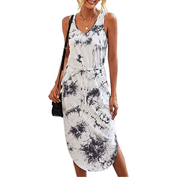 casual dresses tie dye dress sleeveless women print summer v-neck loose vintage boho beach plus size female vestidos 2021, Black;gray
casual dresses tie dye dress sleeveless women print summer v-neck loose vintage boho beach plus size female vestidos 2021, Black;gray