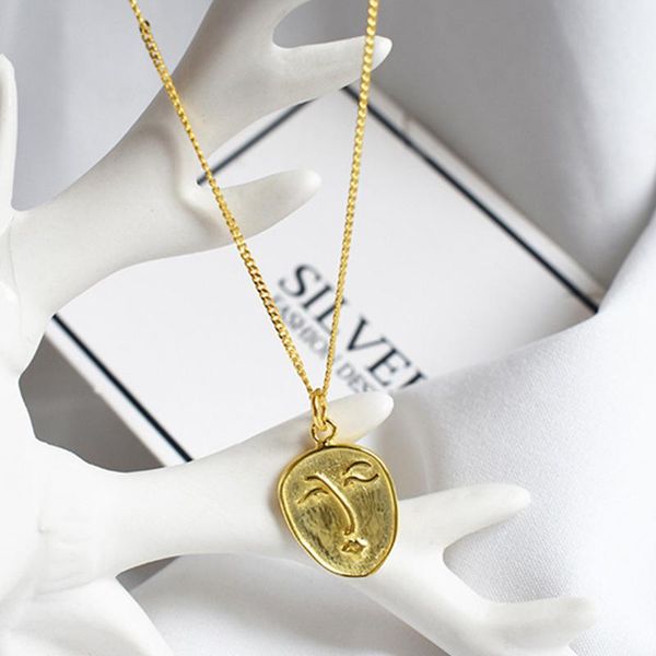 korean woman fashion abstract portrait face shaped pendant necklace 925 sterling silver white gold choker women jewelry chokers, Golden;silver
korean woman fashion abstract portrait face shaped pendant necklace 925 sterling silver white gold choker women jewelry chokers, Golden;silver