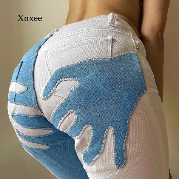 women's jeans 2021 vintage y2k denim trousers fashion high waist patchwork women jean autumn winter casual loose streetwide leg long pa, Blue
women's jeans 2021 vintage y2k denim trousers fashion high waist patchwork women jean autumn winter casual loose streetwide leg long pa, Blue