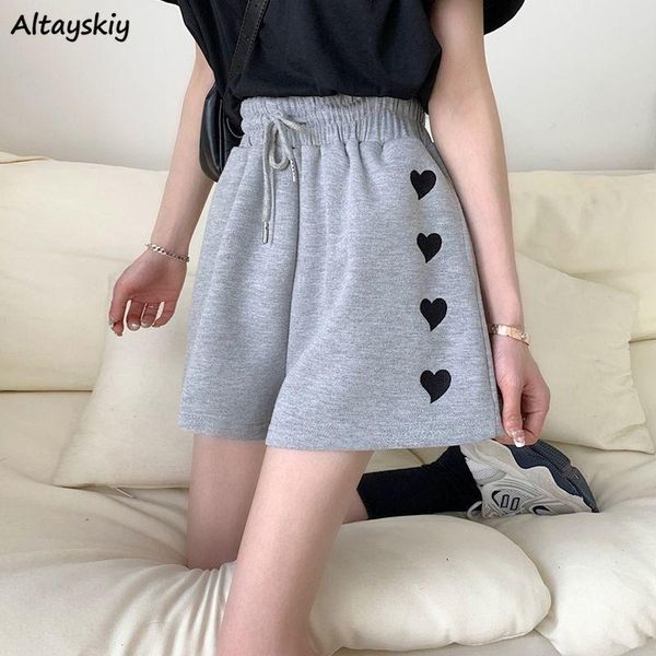 women's shorts women summer drawstring heart-embroidery workout student street leisure female trousers elasticity trendy m-4xl oversize, White;black
women's shorts women summer drawstring heart-embroidery workout student street leisure female trousers elasticity trendy m-4xl oversize, White;black
