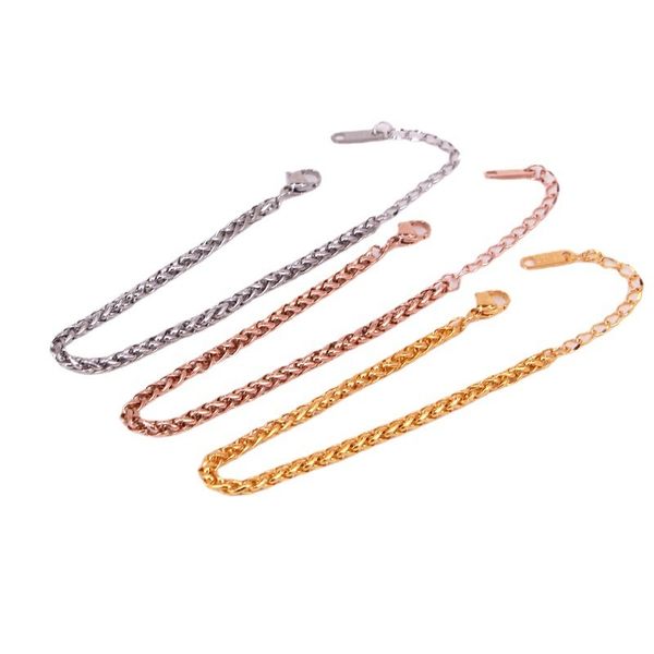 h14-410a japanese and korean style chain mahua bracelet fashionable female personality 316 titanium steel woven hand jewelry, Silver
h14-410a japanese and korean style chain mahua bracelet fashionable female personality 316 titanium steel woven hand jewelry, Silver