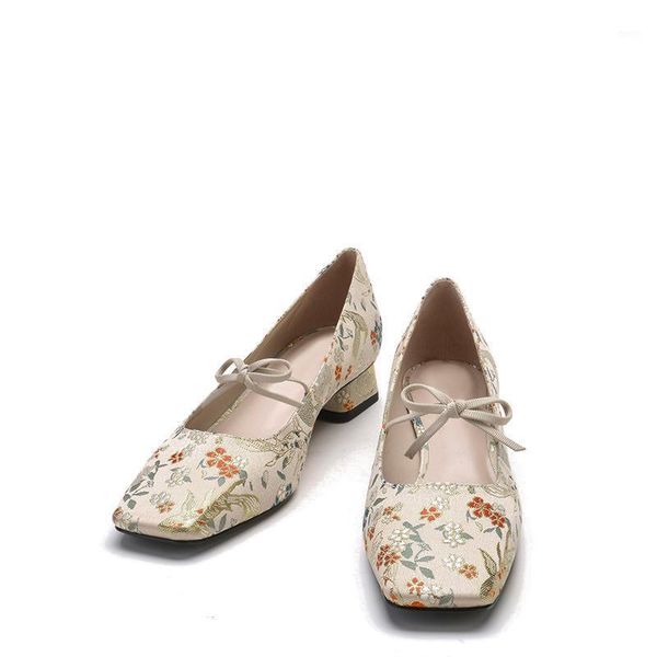 dress shoes design spring autumn for women 2021 low heels square toe bow-knot embroidery vintage pattern lace-up pumps, Black
dress shoes design spring autumn for women 2021 low heels square toe bow-knot embroidery vintage pattern lace-up pumps, Black
