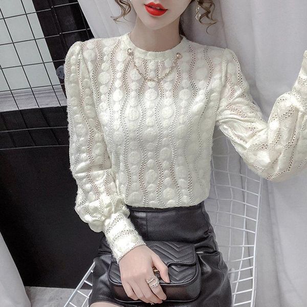 women's blouses & shirts design sense necklace long-sleeved lace shirt women 2021 autumn temperament super fairy white hollow bottoming
women's blouses & shirts design sense necklace long-sleeved lace shirt women 2021 autumn temperament super fairy white hollow bottoming