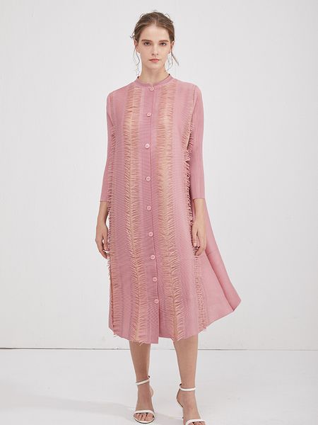 winter women plied tassel up long pink dress plus size indie designer clothing, Black;gray
winter women plied tassel up long pink dress plus size indie designer clothing, Black;gray