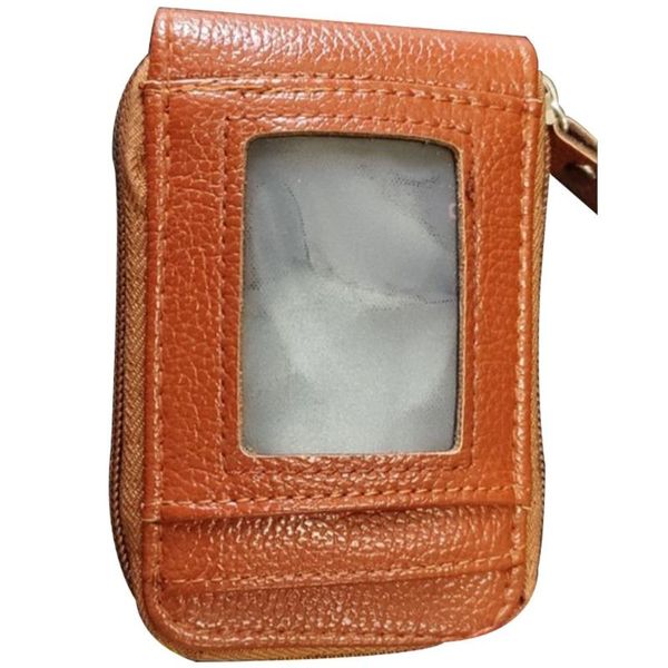 storage bags short zipper transparent window organ wallet leather clip for men and women business card holder
storage bags short zipper transparent window organ wallet leather clip for men and women business card holder