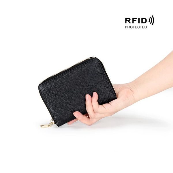 card holders arrivals rfid protecting wallet for men luxurious 100% genuine leather women's zipper purse large capacity unisex, Brown;gray
card holders arrivals rfid protecting wallet for men luxurious 100% genuine leather women's zipper purse large capacity unisex, Brown;gray