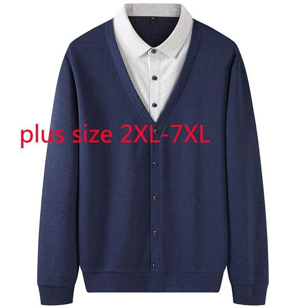 men's sweaters arrival super large spring and autumn men fashion two piece shirt sweater coat computer knitted cardigan plus size 2xl-7, White;black
men's sweaters arrival super large spring and autumn men fashion two piece shirt sweater coat computer knitted cardigan plus size 2xl-7, White;black