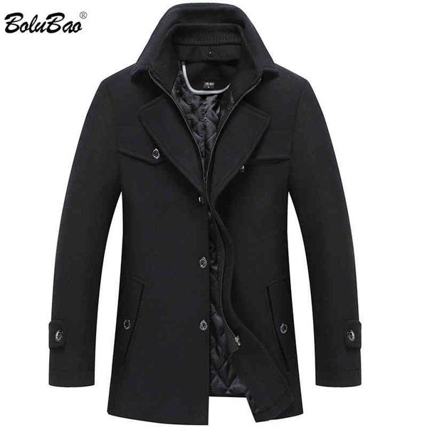 bolubao - men's wool blend coat, thick coat and warm wild wool, casual, double collar, fashion, winter, Black
bolubao - men's wool blend coat, thick coat and warm wild wool, casual, double collar, fashion, winter, Black