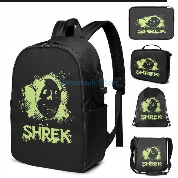 funny graphic print spooky shrek usb charge backpack men school bags women bag travel laptop
funny graphic print spooky shrek usb charge backpack men school bags women bag travel laptop