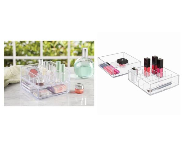 bosphorus cosmetic organizer 2 pieces, square shaped, acrylic storage boxes & bins
bosphorus cosmetic organizer 2 pieces, square shaped, acrylic storage boxes & bins