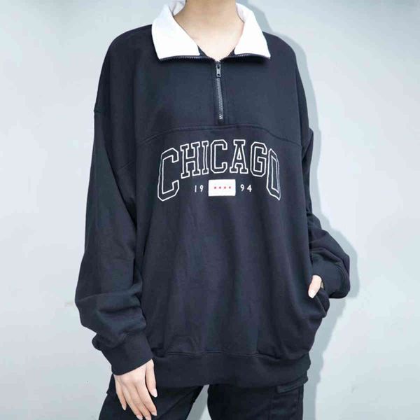 women's hoodies & sweatshirts vintage letter embroidery women sweatshirt long sleeve oversized pullover hoodie autumn winter casual str, Black
women's hoodies & sweatshirts vintage letter embroidery women sweatshirt long sleeve oversized pullover hoodie autumn winter casual str, Black