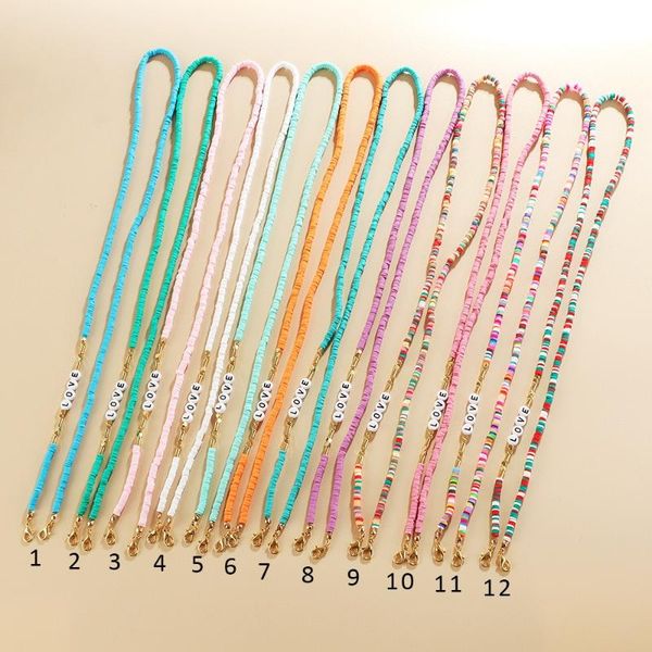 chains candy color love letter soft pottery anti-lost eyeglass lanyard necklace beaded chain for women girls neck strap accessories, Silver
chains candy color love letter soft pottery anti-lost eyeglass lanyard necklace beaded chain for women girls neck strap accessories, Silver