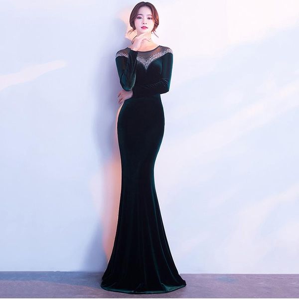 casual dresses corzzet elegant dark green velvet transparent shoulder long sleeve mermaid slim party dress women celebrity club, Black;gray
casual dresses corzzet elegant dark green velvet transparent shoulder long sleeve mermaid slim party dress women celebrity club, Black;gray