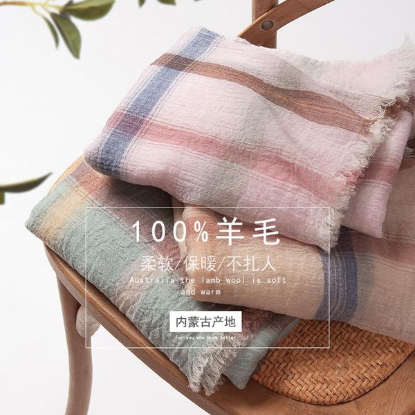scarves plaid 100% boiled wool scarf women ethnic folds shawls wraps for ladies echarpe lady sunscreen winter foulard, Blue;gray
scarves plaid 100% boiled wool scarf women ethnic folds shawls wraps for ladies echarpe lady sunscreen winter foulard, Blue;gray