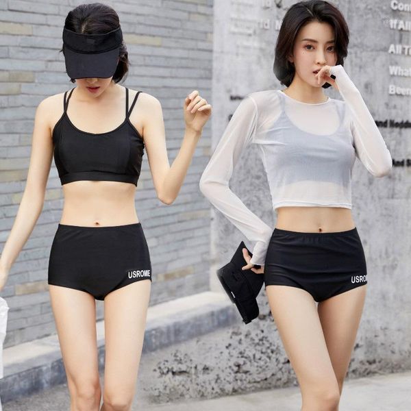 bathing suit female boxer movement fission smock comfortable student three-piece spring women's swimwear, White;black
bathing suit female boxer movement fission smock comfortable student three-piece spring women's swimwear, White;black