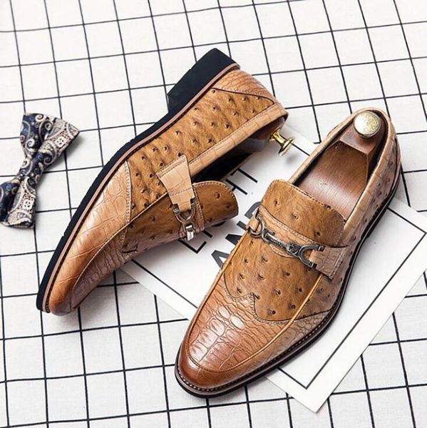 arrival fashion men british crocodile pattern oxford formal male wedding prom homecoming shoes sapato social masculino dress, Black
arrival fashion men british crocodile pattern oxford formal male wedding prom homecoming shoes sapato social masculino dress, Black