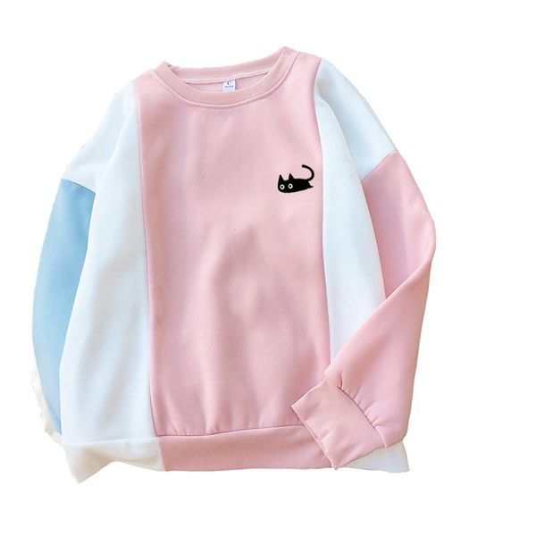 women's hoodies & sweatshirts harajuku women drop shoulder color block fleece pullover thicken loose kawaii cartoon black cat print swe
women's hoodies & sweatshirts harajuku women drop shoulder color block fleece pullover thicken loose kawaii cartoon black cat print swe