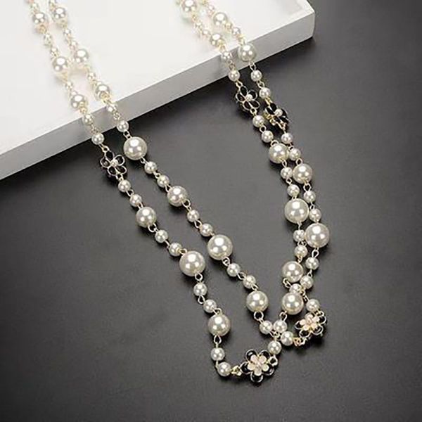 chains long pearl pendant necklace women camellia flower romantic white beads vintage korean fashion women's party jewelry gifts, Silver
chains long pearl pendant necklace women camellia flower romantic white beads vintage korean fashion women's party jewelry gifts, Silver