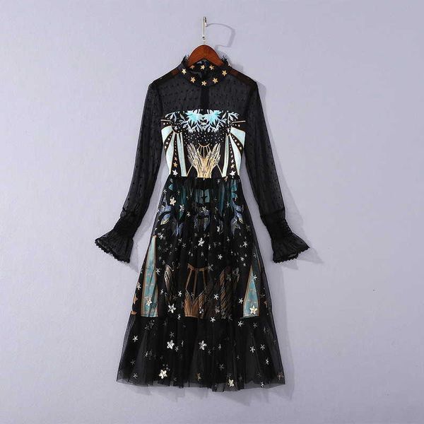 casual dresses and european women's clothing american will see style of long sleeves standing up gauze sequined star prints dressed in, Black;gray
casual dresses and european women's clothing american will see style of long sleeves standing up gauze sequined star prints dressed in, Black;gray