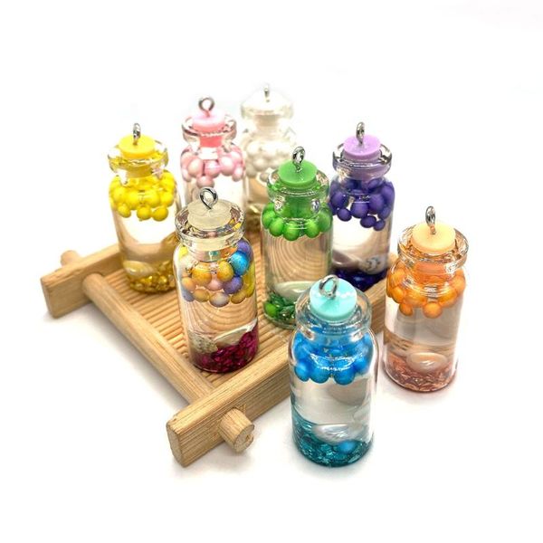 charms colored transparent glass bottle pendant for handmade diy charm jewelry making supplies necklace and earring accessories, Bronze;silver
charms colored transparent glass bottle pendant for handmade diy charm jewelry making supplies necklace and earring accessories, Bronze;silver