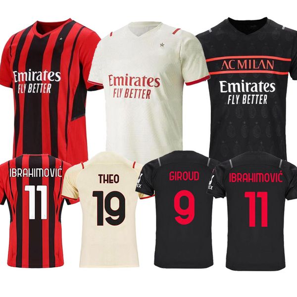 21 22 ac milan soccer jerseys giroud ibrahimovic third 3rd kit 2021 2022 tonali a.rebic kjr kessie theo brahim men kids sets football shirt, Black;yellow
21 22 ac milan soccer jerseys giroud ibrahimovic third 3rd kit 2021 2022 tonali a.rebic kjr kessie theo brahim men kids sets football shirt, Black;yellow