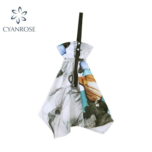 high waist cartoon print chest wrapping irregular design women strap dresses summer fashion backless sleeveless lady dress 210515, Black;gray
high waist cartoon print chest wrapping irregular design women strap dresses summer fashion backless sleeveless lady dress 210515, Black;gray