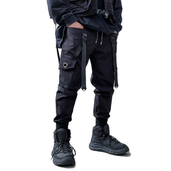multi-pockets pencil pants men's hip hop ribbons cargo ripped sweatpants joggers trousers male fashion punk full length pant, Black
multi-pockets pencil pants men's hip hop ribbons cargo ripped sweatpants joggers trousers male fashion punk full length pant, Black