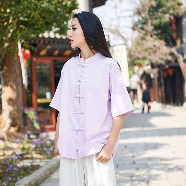 johnature style national casual linen shirts women blouse spring summer cotton retro button women half-sleeved blouse 210521, White
johnature style national casual linen shirts women blouse spring summer cotton retro button women half-sleeved blouse 210521, White