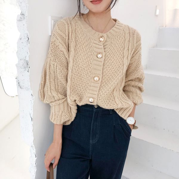 new winter sweater women cardigan girls vintage long sleeve autumn elegant female knitted outerwear warm sweater oversize 210420, White;black
new winter sweater women cardigan girls vintage long sleeve autumn elegant female knitted outerwear warm sweater oversize 210420, White;black