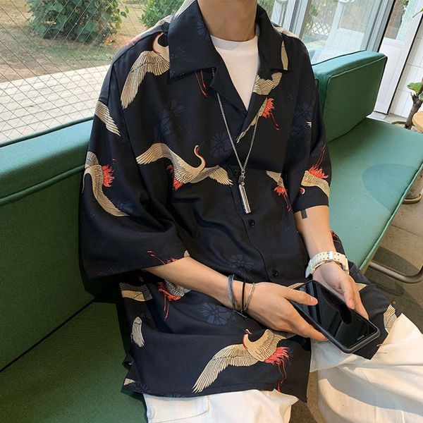 men's casual shirts shirtshirt men's summer thin national fashion crane 7 / 4 ruffian handsome short shirt student trend half slee, White;black
men's casual shirts shirtshirt men's summer thin national fashion crane 7 / 4 ruffian handsome short shirt student trend half slee, White;black