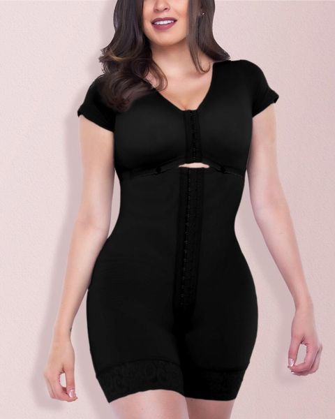 women's shapers short sleeves mid thigh tummy control postpartum shapewear with hooks fgb207 slimming bandages slim wrap, Black;white
women's shapers short sleeves mid thigh tummy control postpartum shapewear with hooks fgb207 slimming bandages slim wrap, Black;white