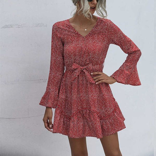 casual dresses autumn ruffle print women spring v neck butterfly sleeve female lace-up slim elegant midi party vestido kary, Black;gray
casual dresses autumn ruffle print women spring v neck butterfly sleeve female lace-up slim elegant midi party vestido kary, Black;gray
