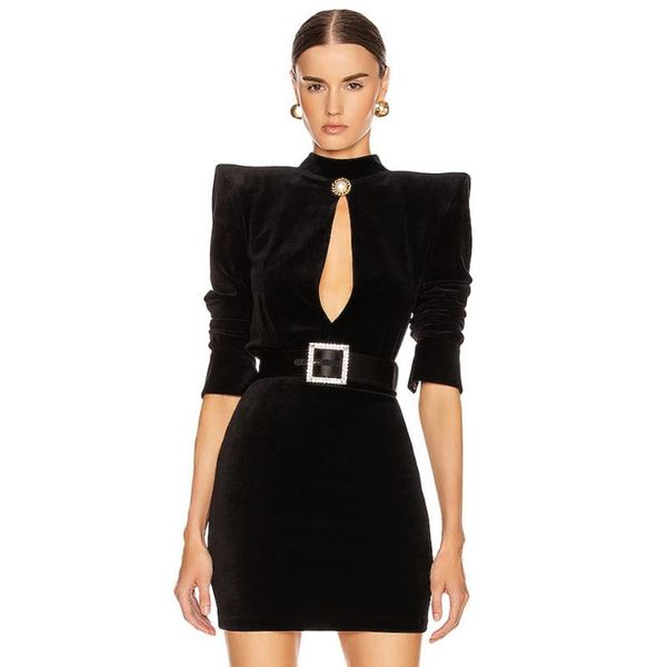 casual dresses adyce 2021 winter women long sleeve hollow out mini dress black turtleneck club celebrity evening runway party, Black;gray
casual dresses adyce 2021 winter women long sleeve hollow out mini dress black turtleneck club celebrity evening runway party, Black;gray