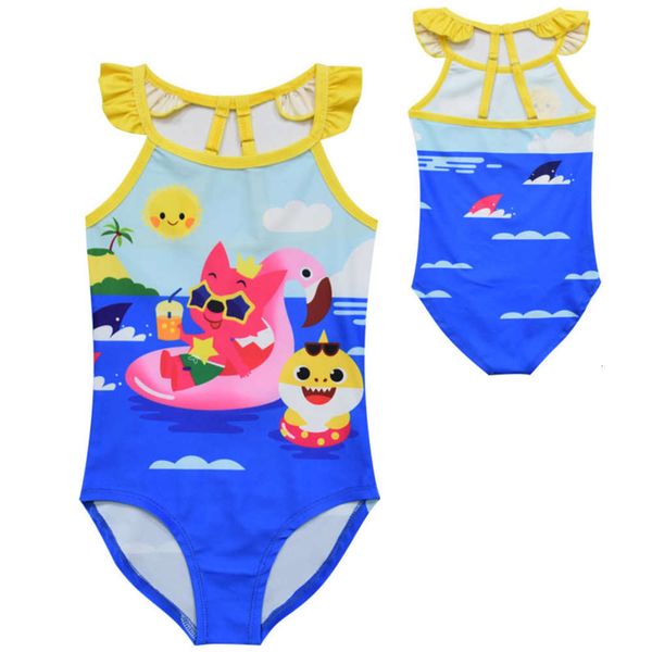 children's suit children's summer cartoon shark print beach one piece swim little girl baby spring suit, Black
children's suit children's summer cartoon shark print beach one piece swim little girl baby spring suit, Black