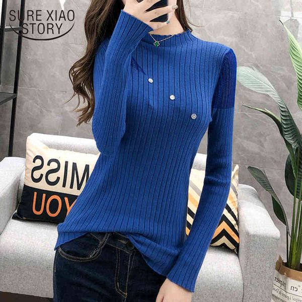 autumn long sleeve personalized semi-high collar base sweater femal mesh stitching female slim fit turtleneck 6220 90 210417, White;black
autumn long sleeve personalized semi-high collar base sweater femal mesh stitching female slim fit turtleneck 6220 90 210417, White;black
