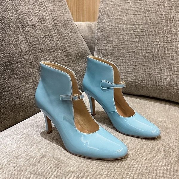 dress shoes fashion spring summer ankle boots women high heels pumps candy colors patent leather cross-tied party, Black
dress shoes fashion spring summer ankle boots women high heels pumps candy colors patent leather cross-tied party, Black