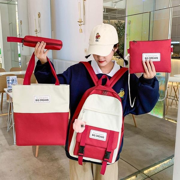 4pcs bag set girls schoolbags kids waterproof school backpack for boy book student schoolbag teenagers pen pencil bags
4pcs bag set girls schoolbags kids waterproof school backpack for boy book student schoolbag teenagers pen pencil bags